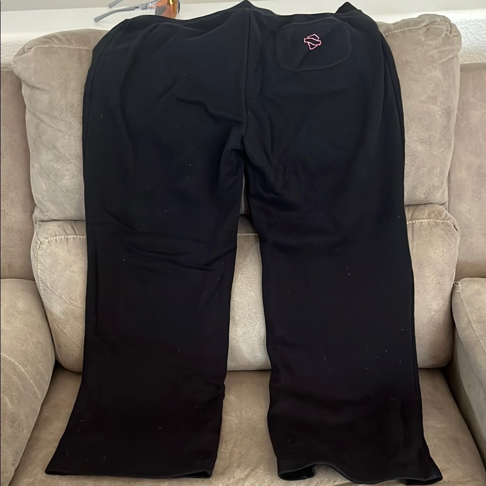 Harley-Davidson Black and Pink Joggers with Vertical Logo - Picture 2 of 3